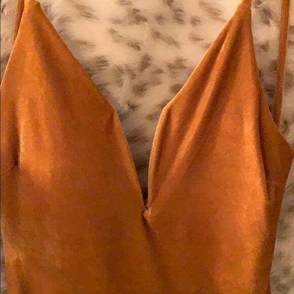 Brand new mustard gold suede dress - Picture 1 of 7